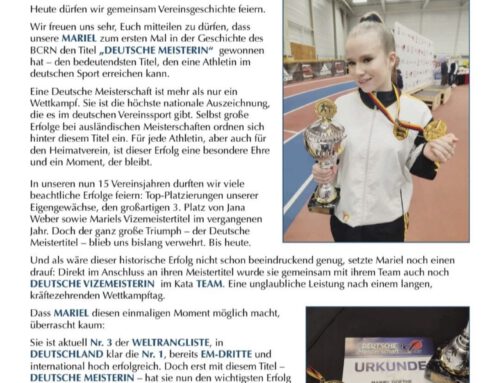 Mariel Goehte gewinnt Deutsche Karate- Meisterschaft
