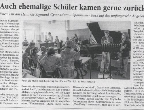 Bericht der RNZ über den „Tag der offenen Tür“